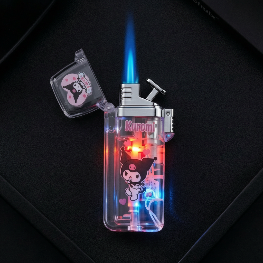 Kuromi LED Pink Flame Lighter
