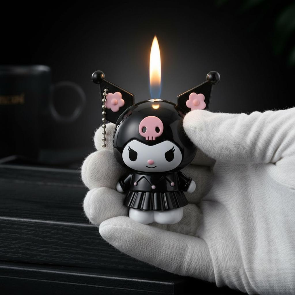 Kuromi figure lighte